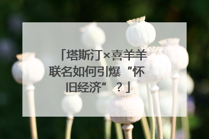 塔斯汀×喜羊羊联名如何引爆“怀旧经济”？