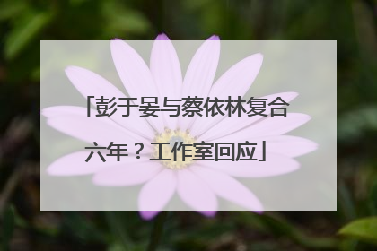 彭于晏与蔡依林复合六年？工作室回应