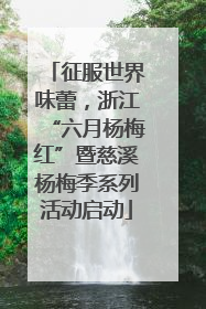 征服世界味蕾，浙江“六月杨梅红”暨慈溪杨梅季系列活动启动