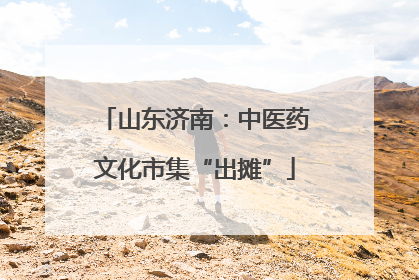山东济南：中医药文化市集“出摊”