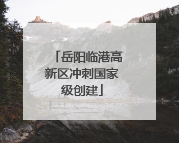 岳阳临港高新区冲刺国家级创建