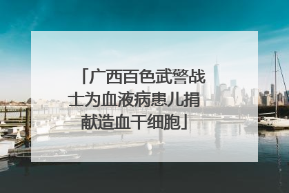 广西百色武警战士为血液病患儿捐献造血干细胞