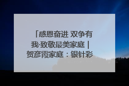 感恩奋进 双争有我·致敬最美家庭｜贺彦霞家庭：银针彩线绣出好日子