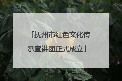 抚州市红色文化传承宣讲团正式成立