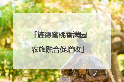 旌德蜜桃香满园 农旅融合促增收