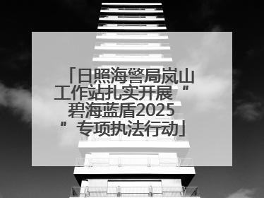 日照海警局岚山工作站扎实开展“碧海蓝盾2025”专项执法行动
