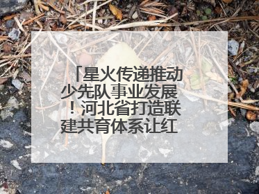 星火传递推动少先队事业发展！河北省打造联建共育体系让红领巾更鲜艳