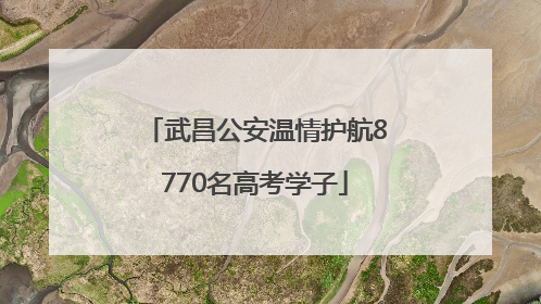 武昌公安温情护航8770名高考学子