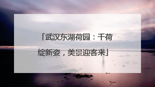 武汉东湖荷园：千荷绽新姿，美景迎客来