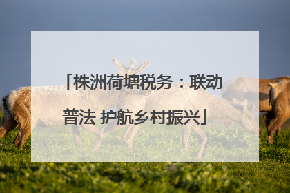 株洲荷塘税务：联动普法 护航乡村振兴