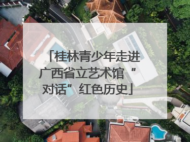 桂林青少年走进广西省立艺术馆“对话”红色历史