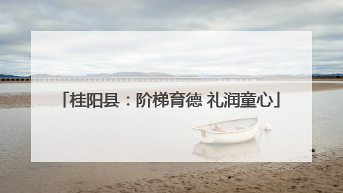桂阳县：阶梯育德 礼润童心