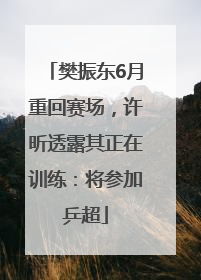 樊振东6月重回赛场，许昕透露其正在训练：将参加乒超