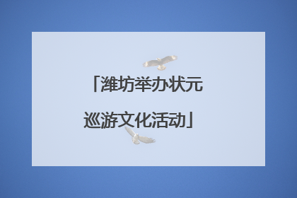 潍坊举办状元巡游文化活动