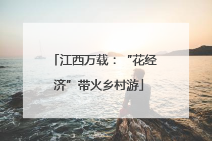 江西万载：“花经济”带火乡村游