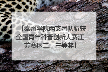 泰州学院两支团队斩获全国青年科普创新大赛江苏赛区二、三等奖