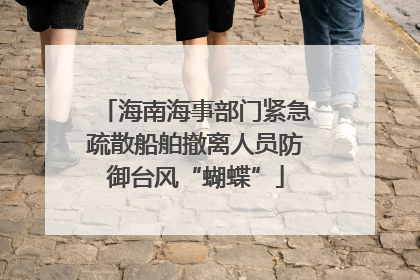 海南海事部门紧急疏散船舶撤离人员防御台风“蝴蝶”