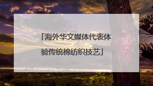海外华文媒体代表体验传统棉纺织技艺