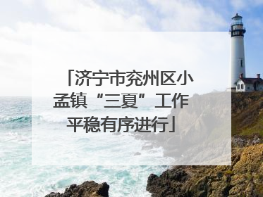 济宁市兖州区小孟镇“三夏”工作平稳有序进行