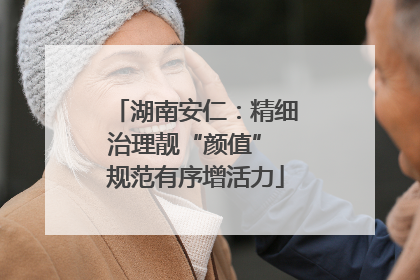 湖南安仁：精细治理靓“颜值” 规范有序增活力