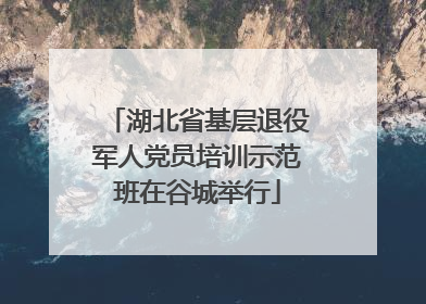 湖北省基层退役军人党员培训示范班在谷城举行