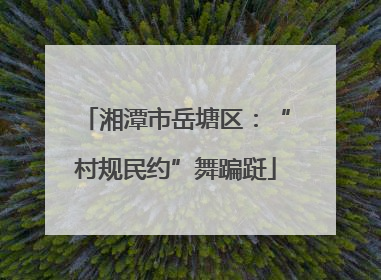 湘潭市岳塘区：“村规民约”舞蹁跹
