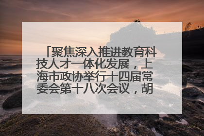 聚焦深入推进教育科技人才一体化发展，上海市政协举行十四届常委会第十八次会议，胡文容出席并讲话