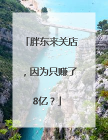 胖东来关店，因为只赚了8亿？