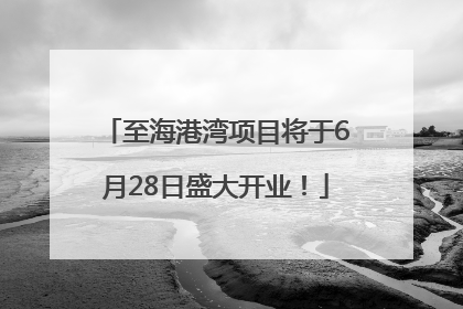 至海港湾项目将于6月28日盛大开业！