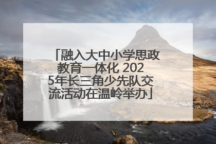 融入大中小学思政教育一体化 2025年长三角少先队交流活动在温岭举办