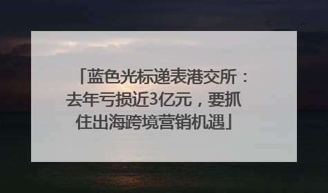 蓝色光标递表港交所：去年亏损近3亿元，要抓住出海跨境营销机遇
