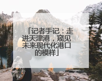 记者手记：走进天津港，窥见未来现代化港口的模样