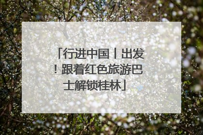 行进中国丨出发！跟着红色旅游巴士解锁桂林