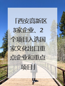 西安高新区3家企业、2个项目入选国家文化出口重点企业和重点项目