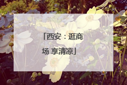西安：逛商场 享清凉