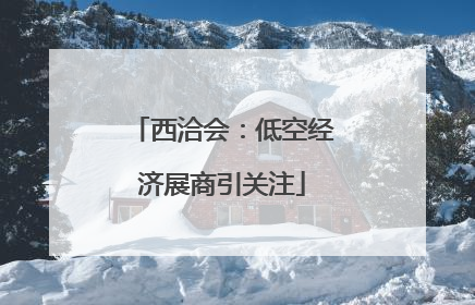 西洽会：低空经济展商引关注