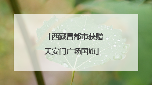西藏昌都市获赠天安门广场国旗