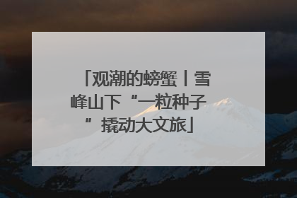 观潮的螃蟹丨雪峰山下“一粒种子”撬动大文旅
