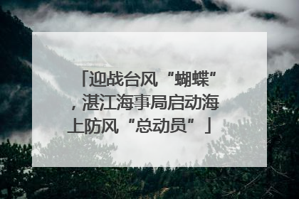 迎战台风“蝴蝶”，湛江海事局启动海上防风“总动员”