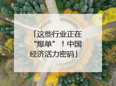 这些行业正在“爆单”！中国经济活力密码
