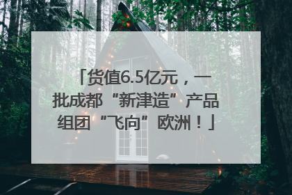 货值6.5亿元，一批成都“新津造”产品组团“飞向”欧洲！