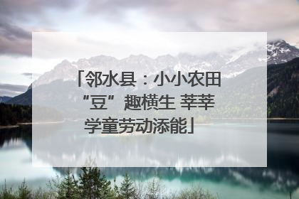 邻水县：小小农田“豆”趣横生 莘莘学童劳动添能
