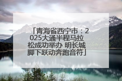 青海省西宁市：2025大通半程马拉松成功举办 明长城脚下跃动奔跑音符