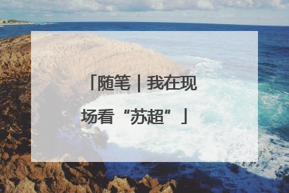 随笔｜我在现场看“苏超”