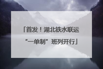 首发！湖北铁水联运“一单制”班列开行