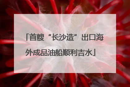 首艘“长沙造”出口海外成品油船顺利吉水