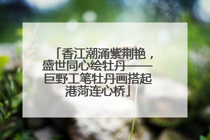 香江潮涌紫荆艳，盛世同心绘牡丹——巨野工笔牡丹画搭起港菏连心桥