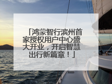 鸿蒙智行滨州首家授权用户中心盛大开业，开启智慧出行新篇章！