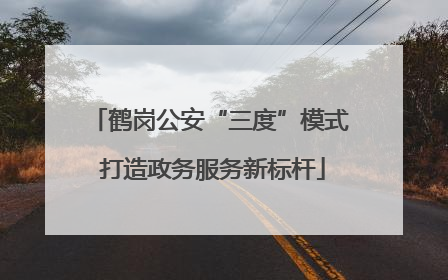 鹤岗公安“三度”模式 打造政务服务新标杆