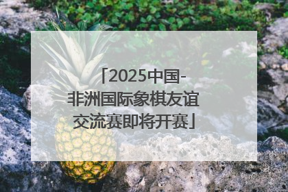 2025中国-非洲国际象棋友谊交流赛即将开赛